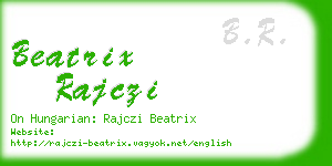 beatrix rajczi business card